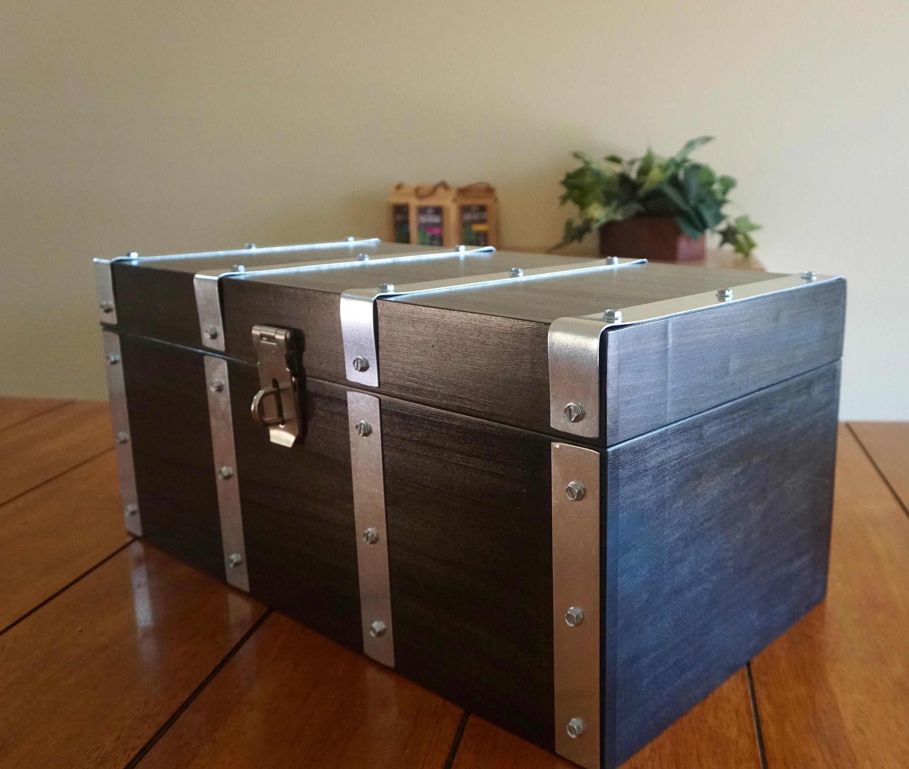 Treasure Chest With Lock and Keys Wooden Authentic Pirate Etsy