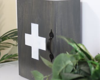 Rustic Handmade Medicine Cabinet: First Aid Storage