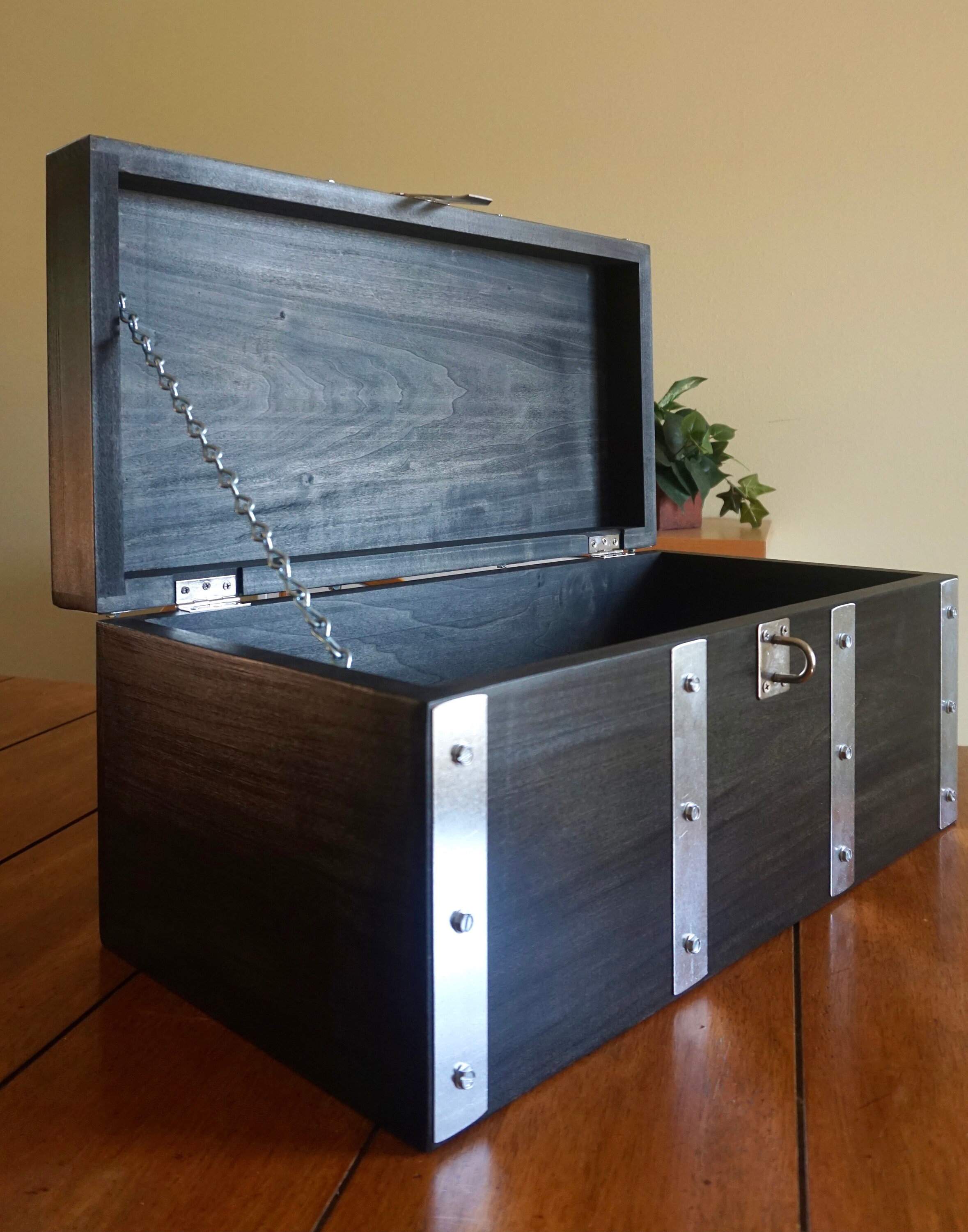 Treasure Chest With Lock and Keys Wooden Authentic Pirate Etsy