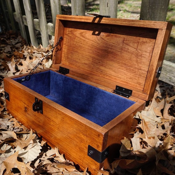 kids wooden treasure chest