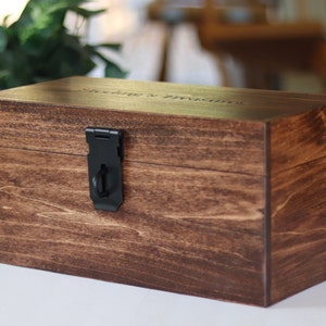 Keepsake Box - Personalized Wooden Box - Custom Engraved Wood Box - Poplar Keepsake Box - First Communion - Engraved Stash Box