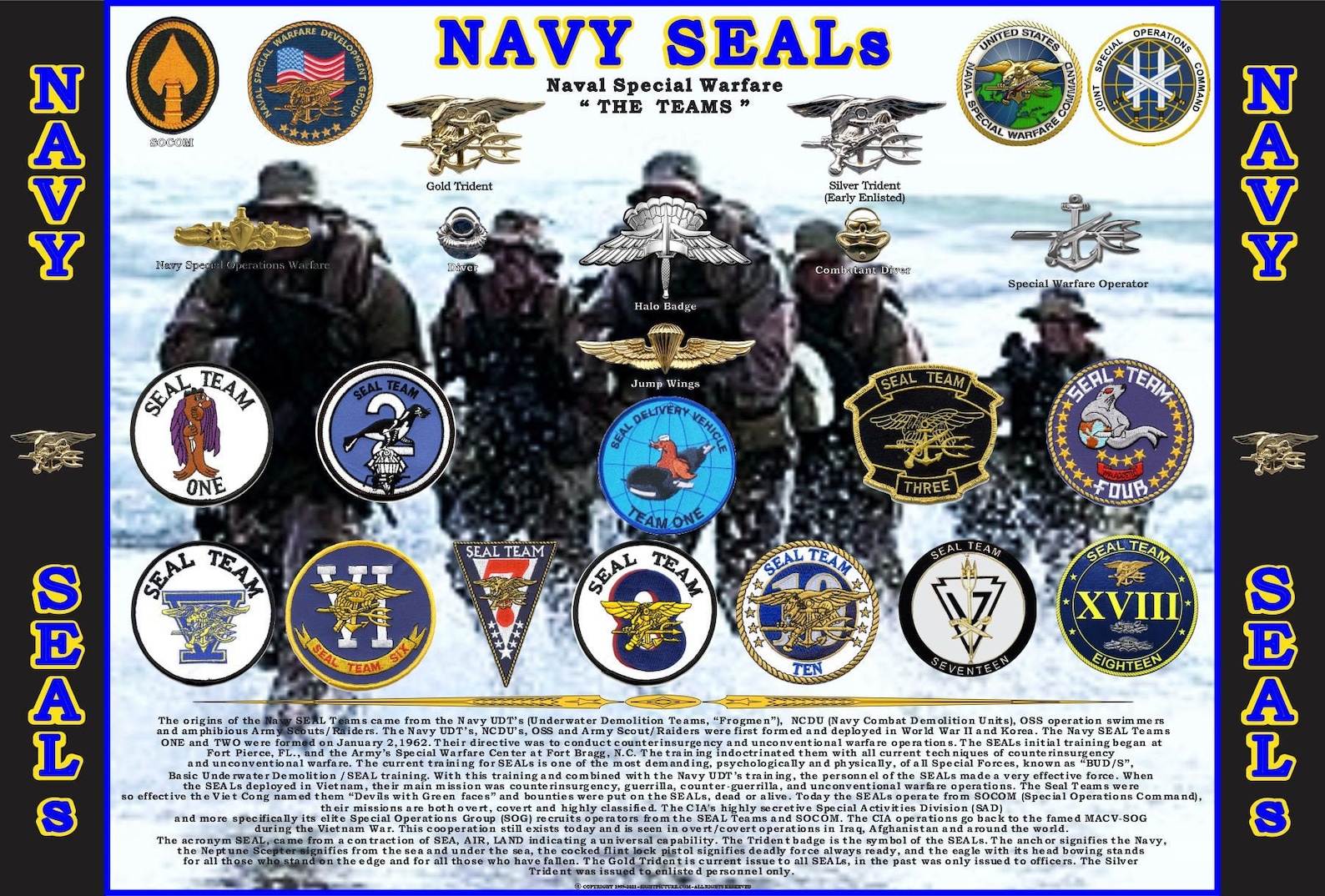 United States Navy Seals THE TEAMS special Etsy