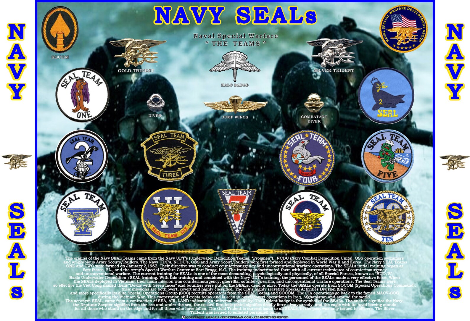 United States Navy Seals THE TEAMS special Etsy