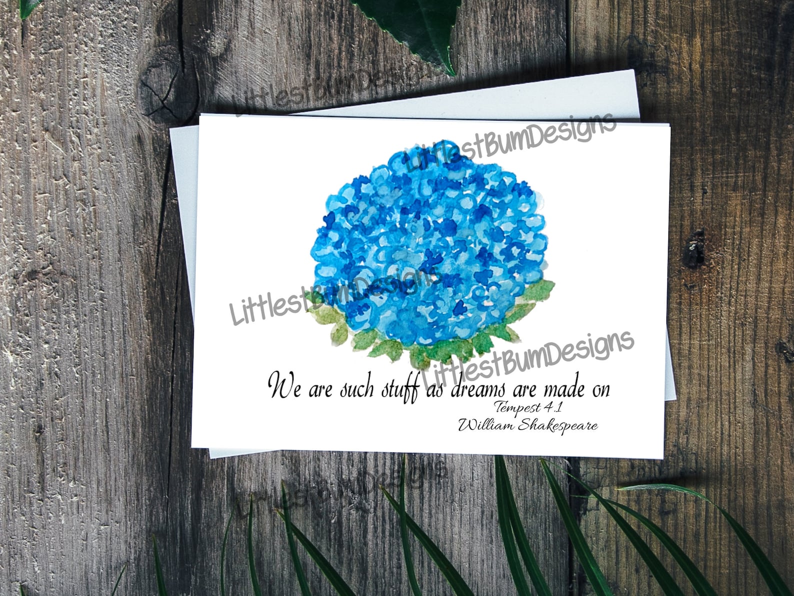 Shakespeare Quote Tempest Hydrangea Flowers Gift for Her Etsy Israel