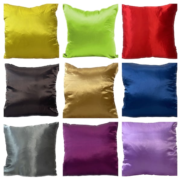 Satin Cushion Covers Etsy