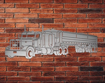 Peterbilt Semi DXF-SVG