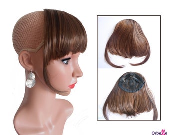 Fringe clips "golden light brown"