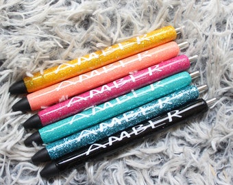 Personalized Glitter Pens- Choose your Color!