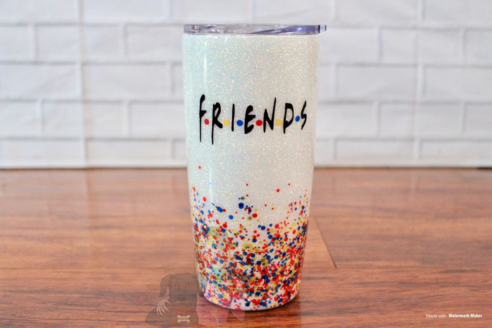 Glitter Tumbler FRIENDS Glittered Tumbler Stainless - Etsy