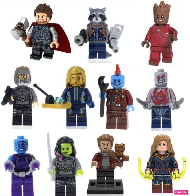 marvel minifigures set
