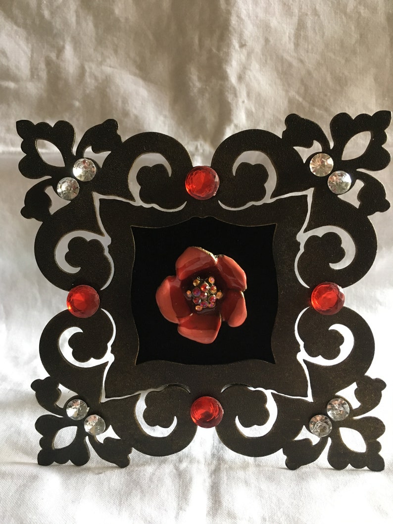 Vintage Framed Jewelry Art