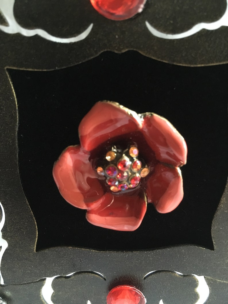 Vintage Framed Jewelry Art