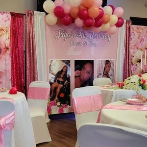 Custom glitter birthday party backdrop | Graduation backdrop | Personalized Birthday backdrop with photo