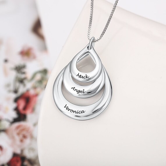 Mother's Necklace, Personalized Mother's Jewelry, Mom Gifts, Mom Necklace, Christmas Gifts For Mom, Grandmother Necklace, Kids Names Il_570xn