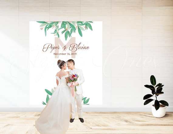 Boho wedding backdrop for reception | Wedding Photo booth backdrop | bridal shower backdrop | Greenery wedding | Wedding Backdrop Il_570xn