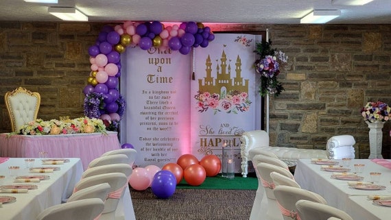 Story Book baby shower backdrop for fairy tale events, "Once upon a time" backdrop, wedding backdrop, bridal shower backdrop Il_570xn