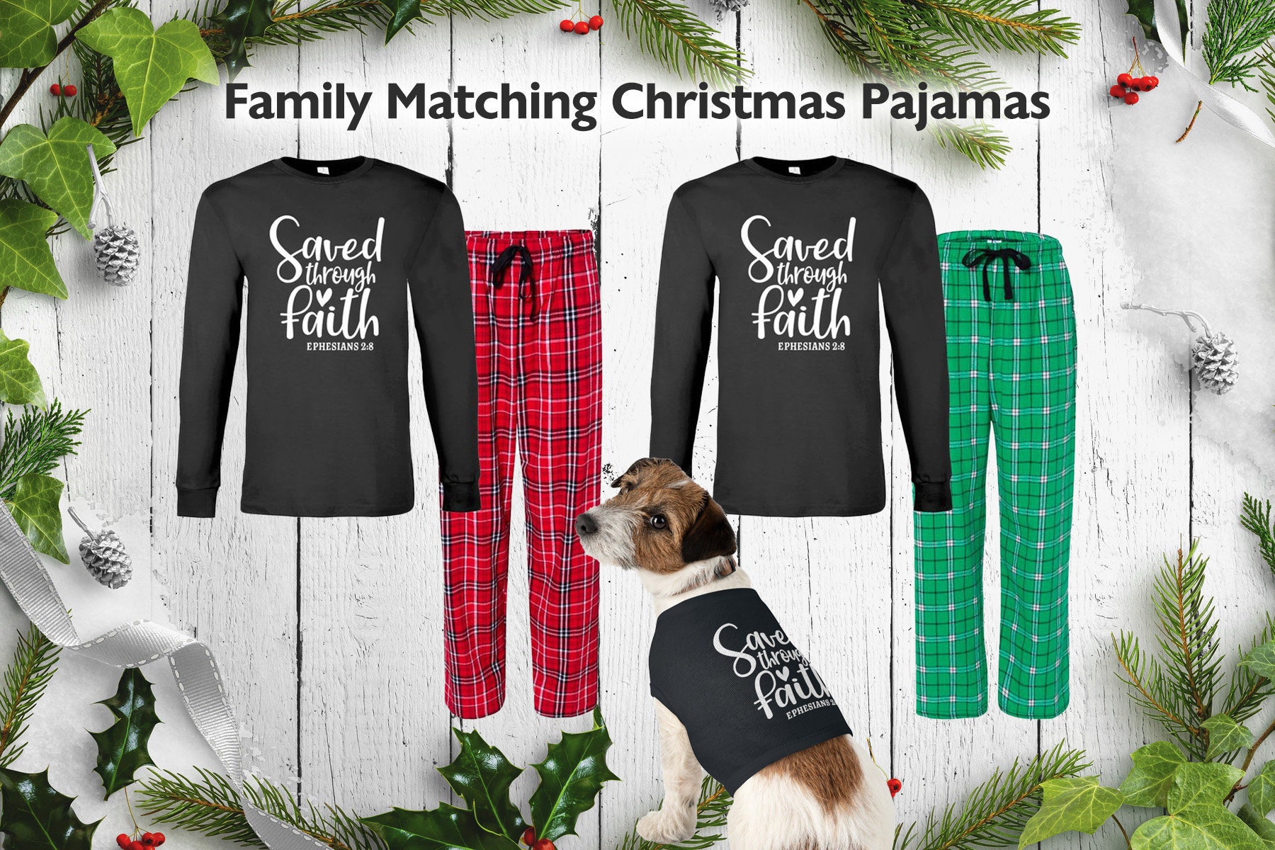 Christian christmas pajamas sale