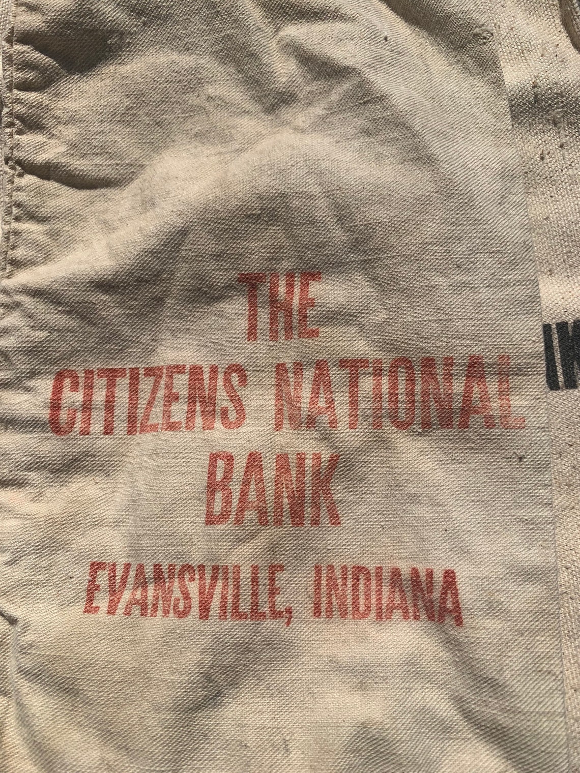Vintage Federal Reserve Cloth Money Bag Etsy