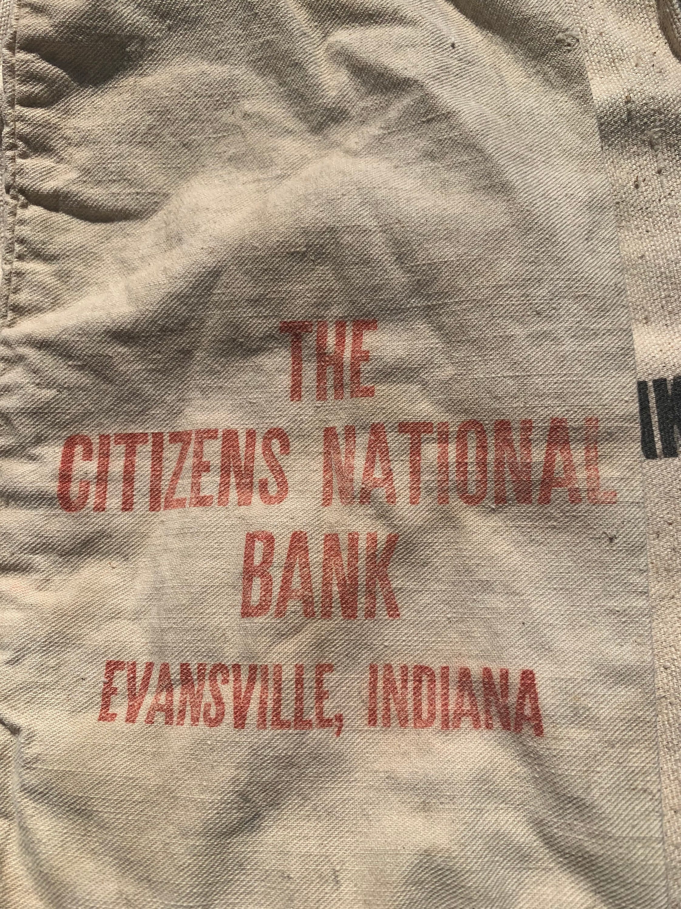 Vintage Federal Reserve Cloth Money Bag Etsy
