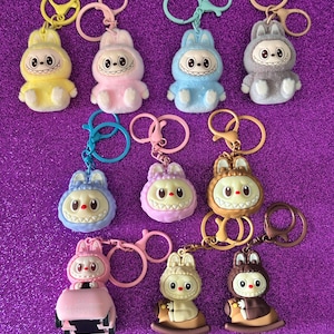 Labubu Keychains - Purse/bag accessory - Ugly monsters- plush, rubber