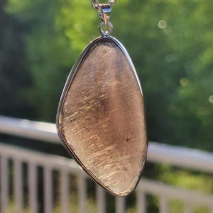 Obsidian - 925 Sterling Silver Gemstone Necklace Natural Transparent Protection Rarity Healing Stone Crystal Man Woman He She Gift Friend Brother