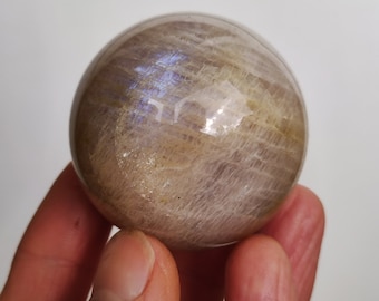 Moonstone / Moonstone ~ Gemstone Ball Massage & Deco Sphere ~HIPPIE ~GOA ~Boho ~Ethno ~Nature ~Healing Stone ~Nature ~Flash ~Shimmering