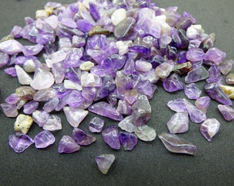 Amethyst Kies Edelsteine Splitter zum Aufladen Entladen Edelsteine & Wasserstein für Trinkwasser Chakra Heilstein Energiewasser Ametist