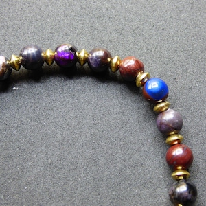 Sugilith Bustamit Richterit Sugilite Edelstein Armband Perlen Heilstein Energie Natur Echt Rarität Selten Schmuck Frau Mann Er Sie Mutter