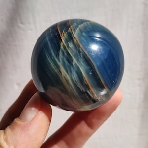 Lemurian Aquatine / Onyx blue / Aragonite Calcite Magic Gemstone Ball Massage & Decoration Sphere Crystal Meditation HIPPIE GOA Healing Stone