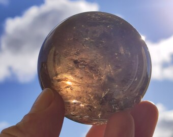 Smoky Quartz Smokey Quartz Rainbow ~ Magic Gemstone Ball Massage & Decoration Sphere Crystal Play Ball Meditation ~HIPPIE ~Healing Stone Rarity