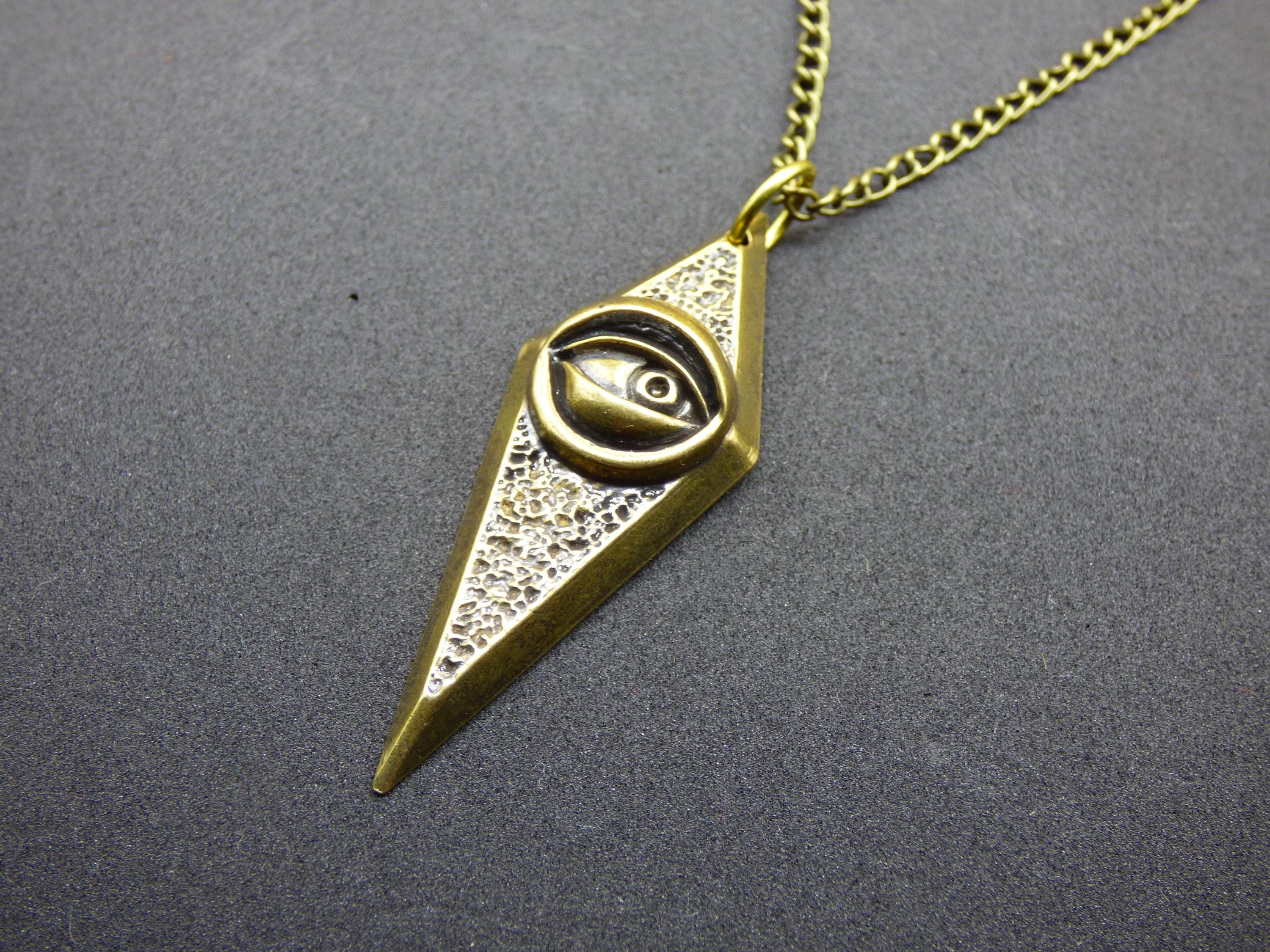 Pendentif Ancien En Argent Massif 925 - Motif Pyramide égyptienne - Style Ethnique - Occasion
