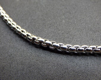 Box chain simple men's chain ~ link chain eyelet chain ~ men's jewelry ~ silver 304 stainless steel ~ selectable length - man