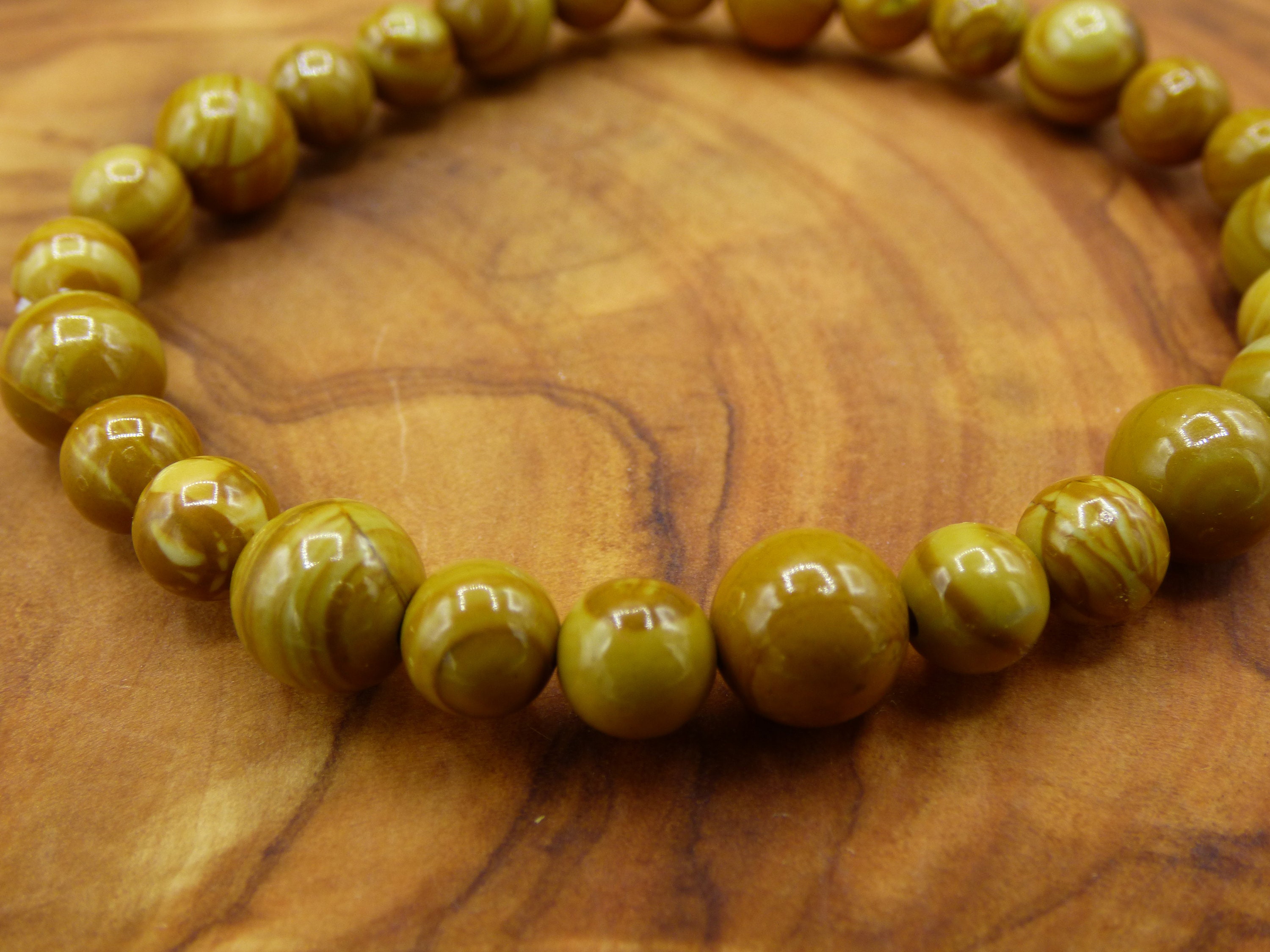 Versteinertes Holz / Petrified Wood Edelstein Armband | Etsy