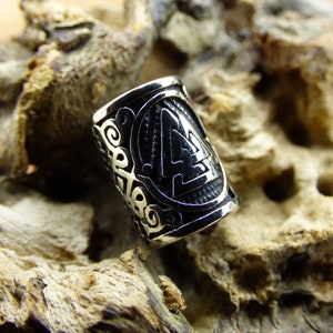 304 Stainless Steel Dreadlock Bead Runes Bronze/Silver Celtic Power Beard Beads Breads Dreads ~HIPPIE ~GOA ~Boho ~Nature ~Vintage Viking