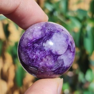 AAA Charoite *Rarity* Sphere Ball ~ Gemstone Decoration Sphere Crystal Meditation ~Energy ~Healing Stone ~Therapy