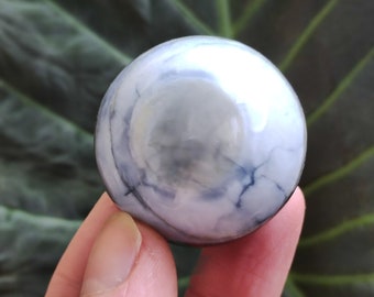 Opal "Blue Owyhee" ~ Magical Gemstone Ball Decoration Rare Massage Sphere Crystal Play Ball Meditation GOA Ethno Healing Stone Natural Treasure House