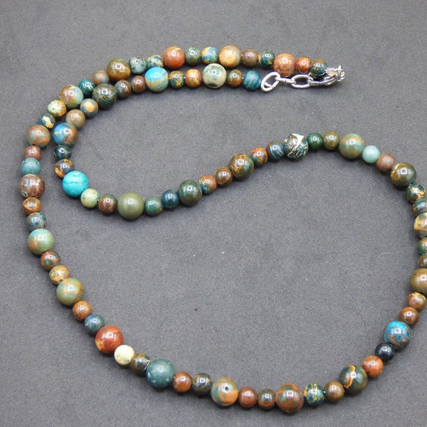 Opal ~ Edelstein Kette ~ bunt ~HIPPIE ~GOA ~Boho ~Ethno ~Nature ~Heilstein