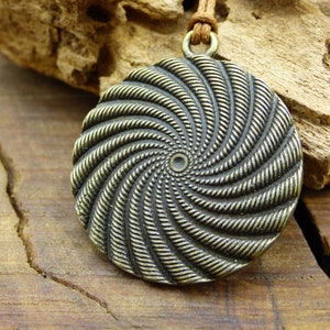 Spiral Pattern Tribal Necklace ~HIPPIE ~GOA ~Boho ~Tibet ~Ethno ~Nature