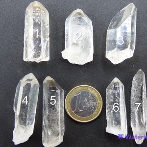 Punta de cristal de cuarzo lemuriano, grado de coleccionista, rareza, piedra preciosa decorativa, piedra curativa, colección de minerales, energía, naturaleza, meditación, transparente