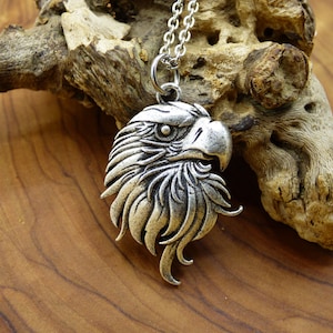 Amuleto massiccio in ottone con catena d&#39;aquila ~ Catena ~ ~HIPPIE ~GOA ~Boho ~Tibet ~Etno ~Natura