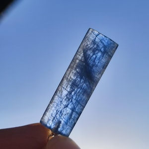 Cyanite / Disthene A 925 Silver Gemstone Necklace Natural Healing Stone Crystal Blue Rarity Pendant Man Woman He She Gift Beautiful Noble