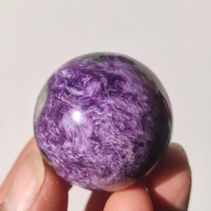 AAA Charoite *Rarity* Sphere Ball ~ Gemstone Decoration Sphere Crystal Meditation ~Energy ~Healing Stone ~Therapy