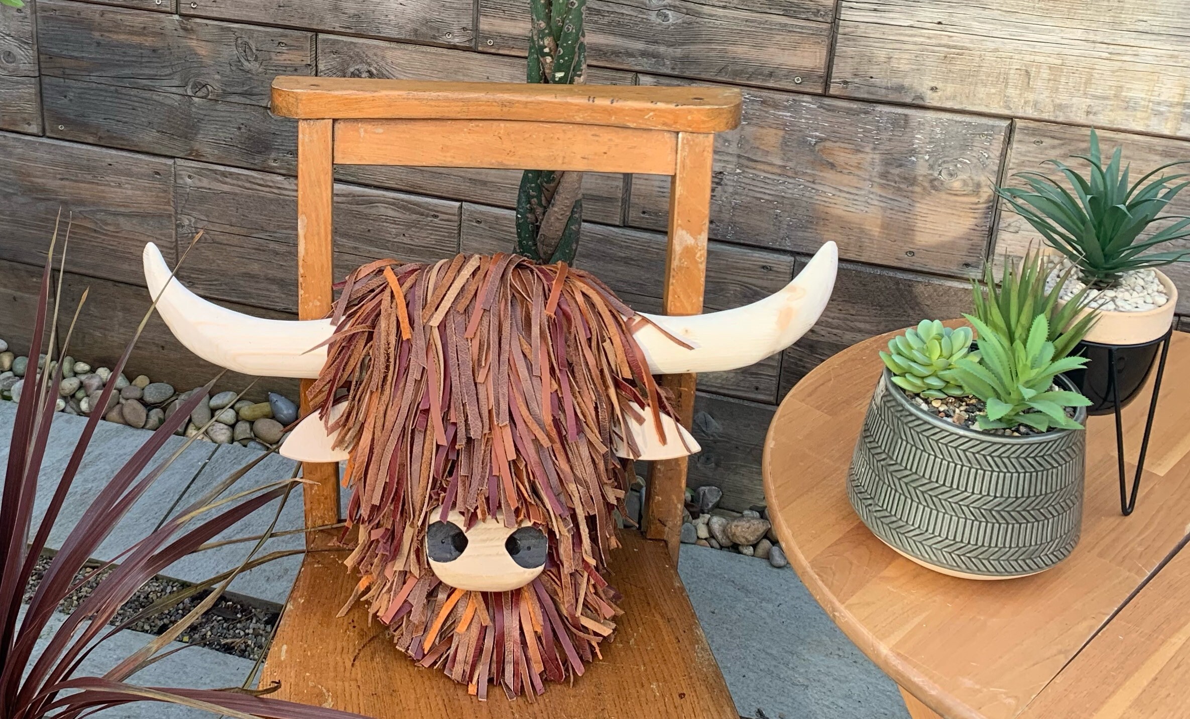 Highland Cow/cattle Wall Mounted Faux Animal Wooden Head Etsy UK