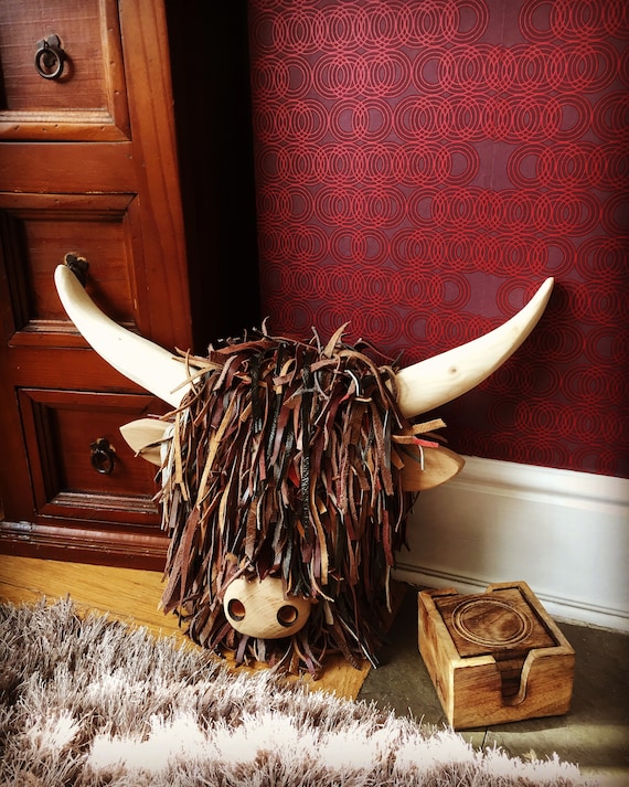 Quality Handmade Unique Wall Mounted Highland Cattle Cow Faux - Voyage Wall Mounted Cow Head Quality Handmade Unique Wall Mounted Highland Cattle Cow Faux - Voyage Wall Mounted Cow Head