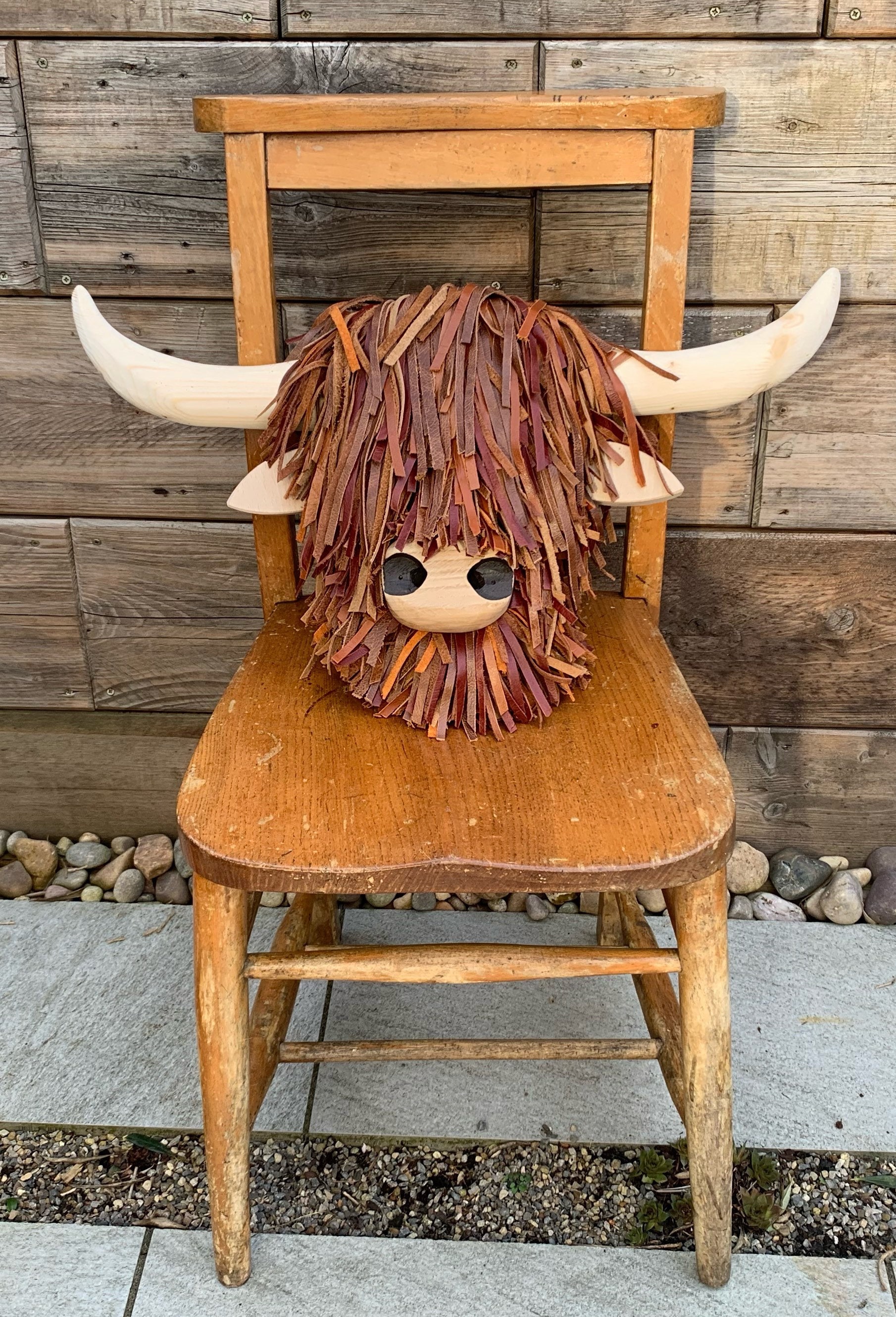 Highland Cow/cattle Wall Mounted Faux Animal Wooden Head Etsy UK
