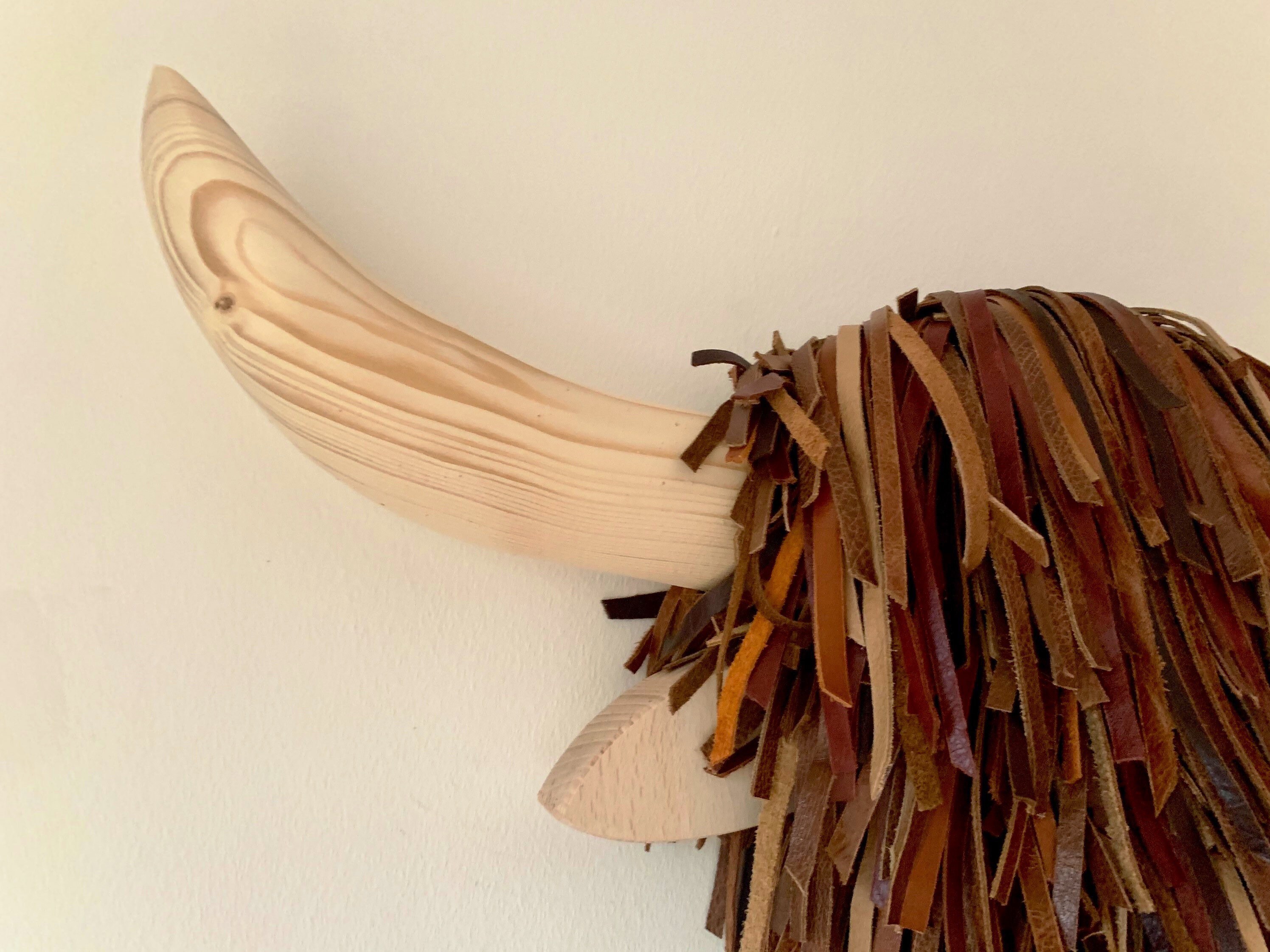 Highland Cow/cattle Wall Mounted Faux Animal Wooden Head Etsy UK