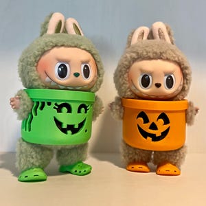 Labubu Bucket Clothes, Pumpkin Costume, Labubu Halloween Witch, Labubu Doll Ghost Accessories