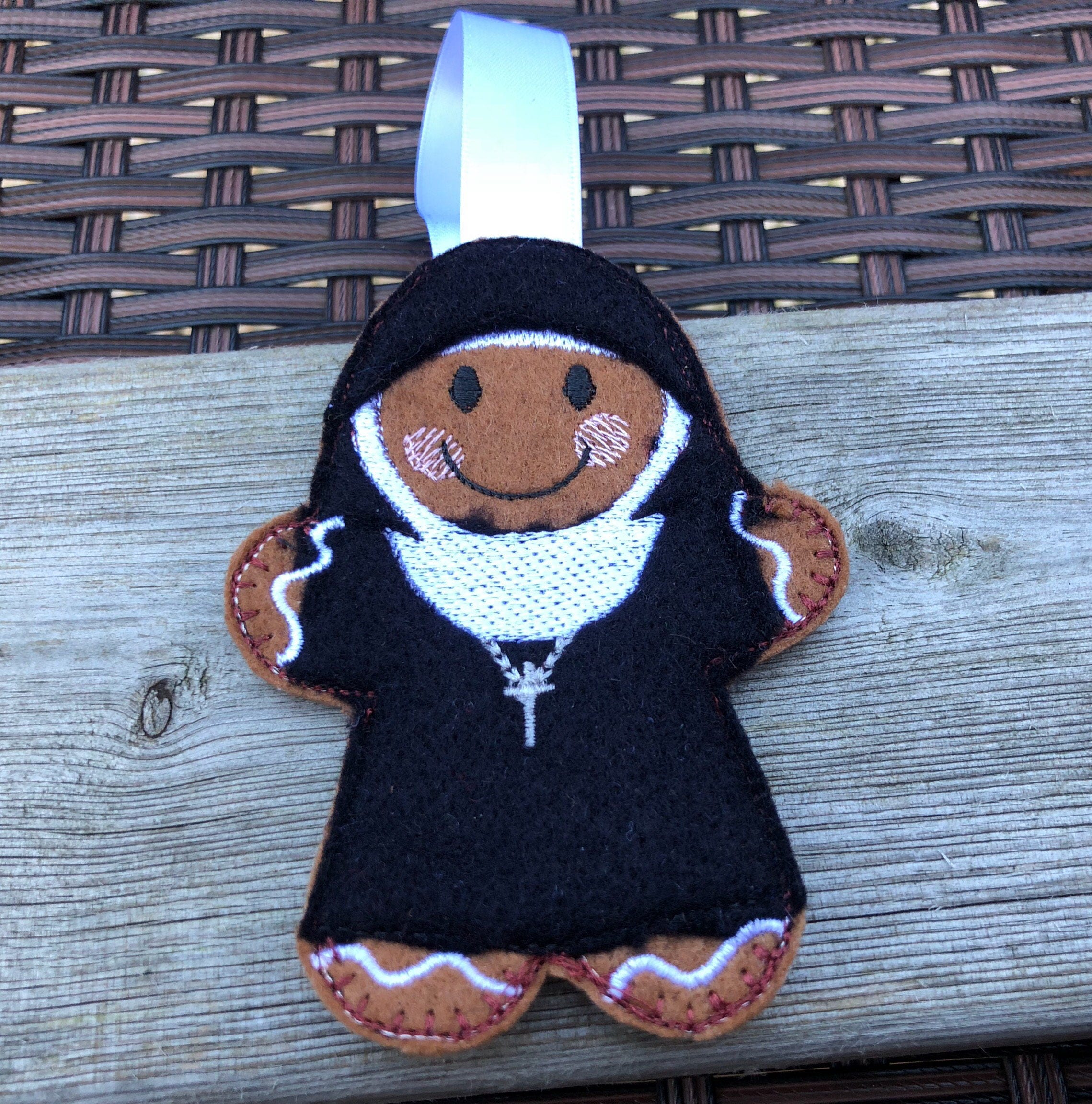 Nun Gift Nun Gingerbread Man Hanging Gingerbread Man Etsy UK