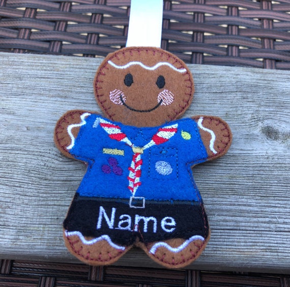 Scout Gift Scout Leader Gift Scout Gingerbread Man Hanging - Etsy UK