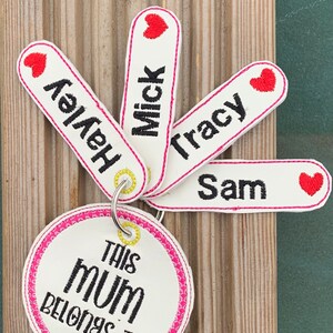 Mum Keyring, Personalised Mum Keyring, mother’s Day keyring Gift For Mum, Mummy keyring